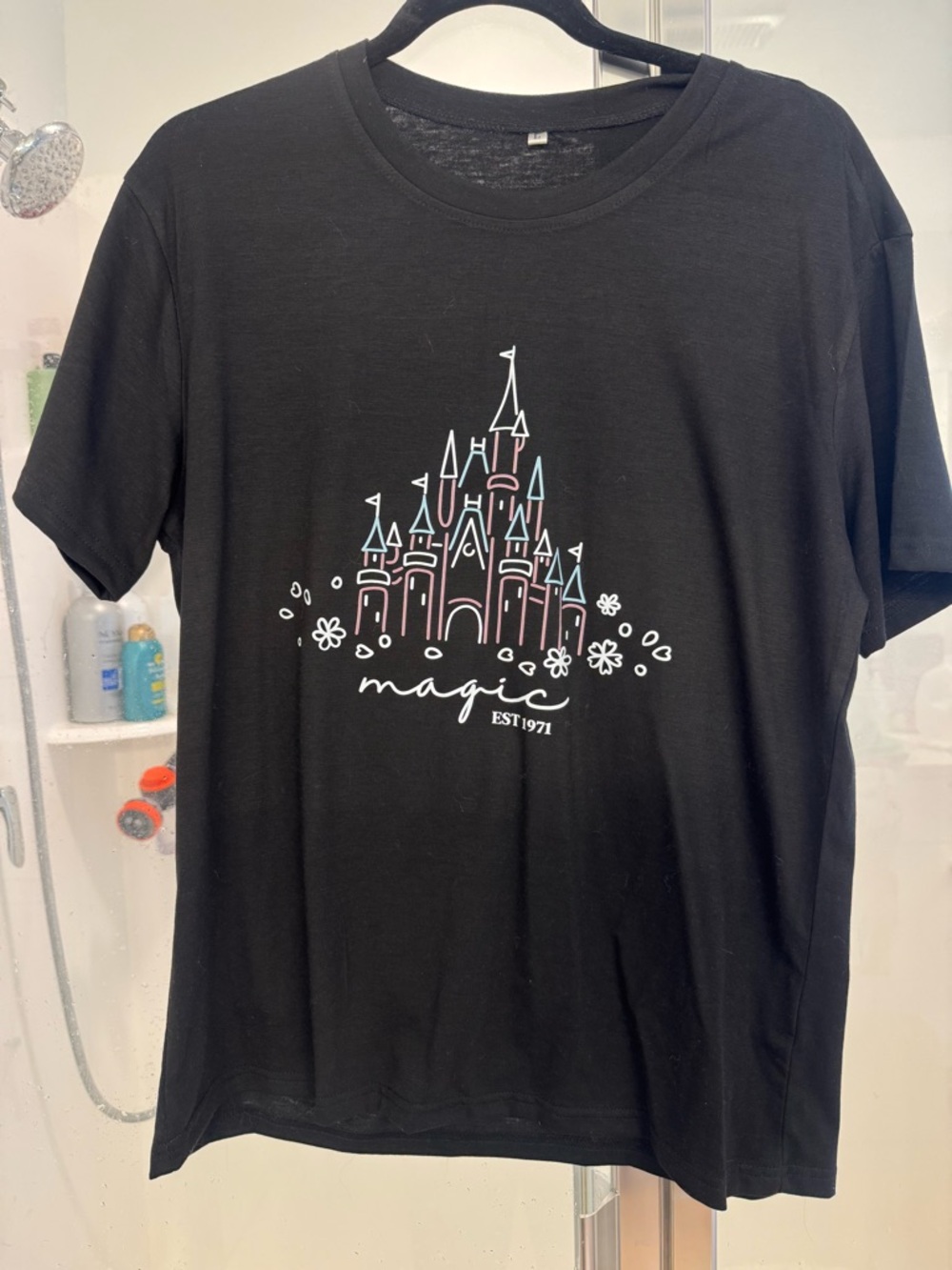 Black 'Magic' Castle Graphic Tee - Kids